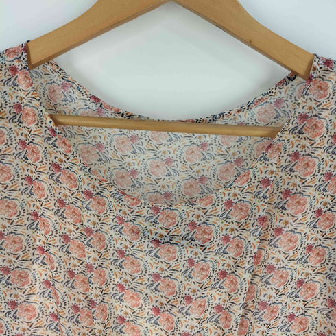コントワーデコトニエ COMPTOIR DES COTONNIERS 裏地レーヨン 総柄 膝丈ワンピース レディース XS/S