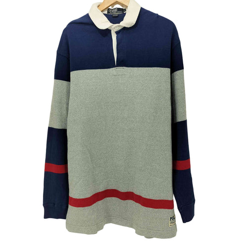 ポロバイラルフローレン Polo by RALPH LAUREN 90S USA製 ラガーシャツ メンズ L