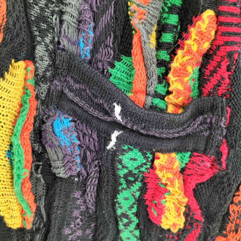 クージー COOGI オーストラリア製 3Dニット カーディガン メンズ import:M