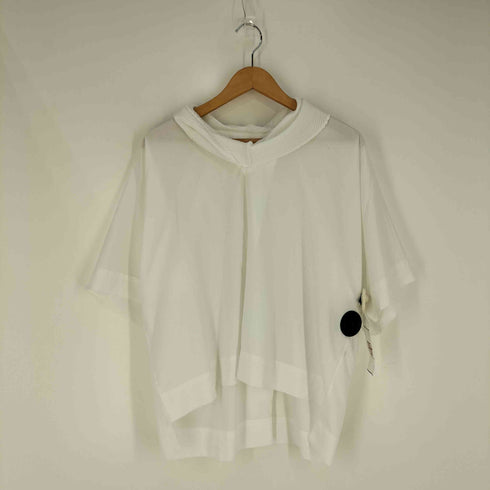 イッセイミヤケ ISSEY MIYAKE 襟プリーツプルオーバーシャツ レディース JPN:2