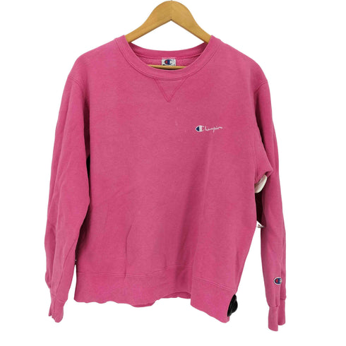 チャンピオン Champion 90s USA製 ワンポイントロゴ刺繍 クルーネックスウェット メンズ import:L