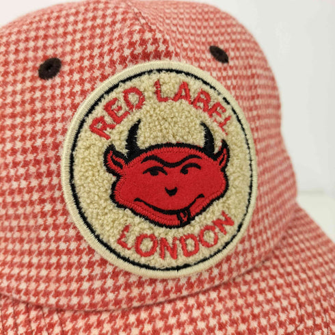 ヴィヴィアンウエストウッドレッドレーベル Vivienne Westwood RED LABEL 千鳥格子 ワッペン ウール混 6パネルキャップ レディース
