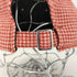 ヴィヴィアンウエストウッドレッドレーベル Vivienne Westwood RED LABEL 千鳥格子 ワッペン ウール混 6パネルキャップ レディース