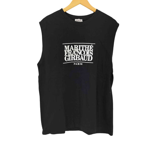 マリテフランソワジルボー MARITHE FRANCOIS GIRBAUD プリントロゴ ノースリーブカットソー メンズ JPN:XL