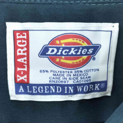 ディッキーズ Dickies Long Sleeve Work Shirt メキシコ製 長袖ワークシャツ メンズ import:XL