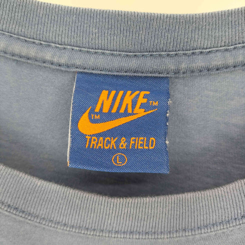 ナイキ NIKE TRACK&FIELD 紺タグ 復刻 アームゴツナイキ ロゴプリント L/S Tシャツ ロンT メンズ import:L