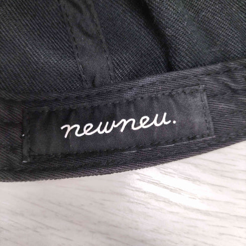 newneu ロゴ刺繍6パネルキャップ メンズ