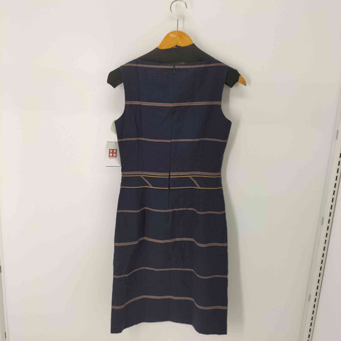 バーバリーブルーレーベル BURBERRY BLUE LABEL ホース刺繍 チュニックワンピース ノースリーブ レディース JPN:38