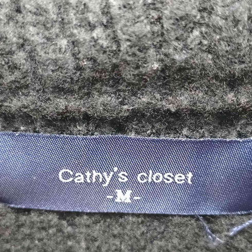 cathy's closet 片畦 オーバーサイズ ダブルジップ ドライバーズニット メンズ JPN:M