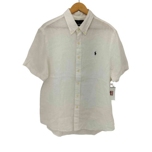 ポロラルフローレン POLO RALPH LAUREN ポニー刺繍 リネンBD S/Sシャツ メンズ JPN:L