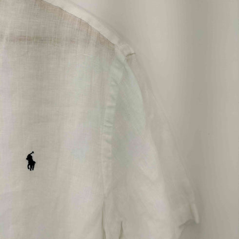 ポロラルフローレン POLO RALPH LAUREN ポニー刺繍 リネンBD S/Sシャツ メンズ JPN:L
