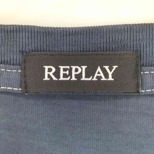 リプレイ REPLAY ヘビーコットンジャージーパッチ Tシャツ メンズ JPN:XL