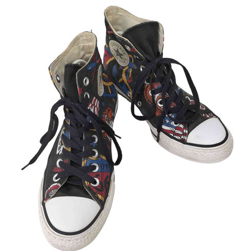 コンバースオールスター CONVERSE ALLSTAR Cartoon Graffiti American Black Chuck Taylor ハイカットスニーカー メンズ JPN:25.5