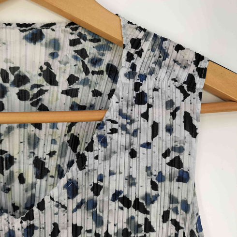 プリーツプリーズイッセイミヤケ PLEATS PLEASE ISSEY MIYAKE 杢調プリント プリーツワンピース レディース JPN:1