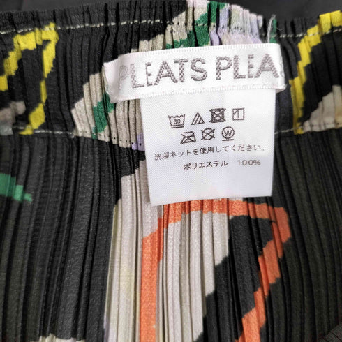 プリーツプリーズイッセイミヤケ PLEATS PLEASE ISSEY MIYAKE ブラックプリント プリーツスカート レディース JPN:1