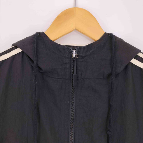 アディダス adidas 80s 万国旗タグ 袖トレフォイルロゴ 裏地キルティング 3ラインナイロンジャケット メンズ import:M
