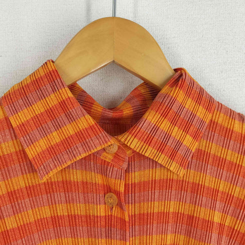 プリーツプリーズイッセイミヤケ PLEATS PLEASE ISSEY MIYAKE 14SS プリーツ チェック柄 シャツ ワンピース レディース JPN:3