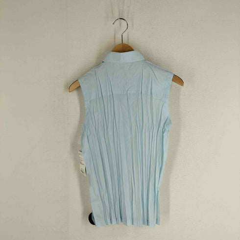 イッセイミヤケ ISSEY MIYAKE White label ノースリーブ プリーツ シャツ レディース