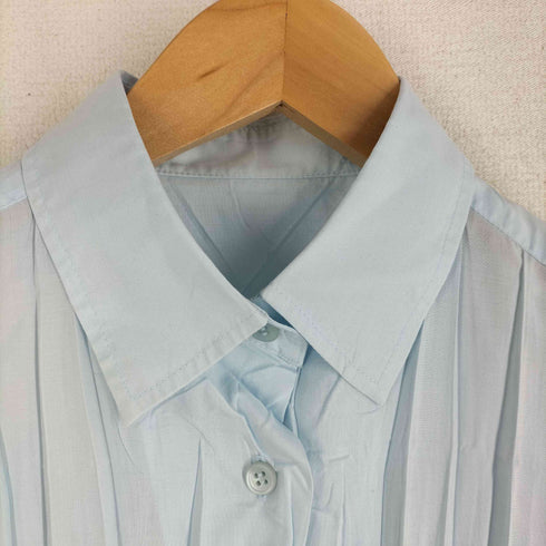 イッセイミヤケ ISSEY MIYAKE White label ノースリーブ プリーツ シャツ レディース