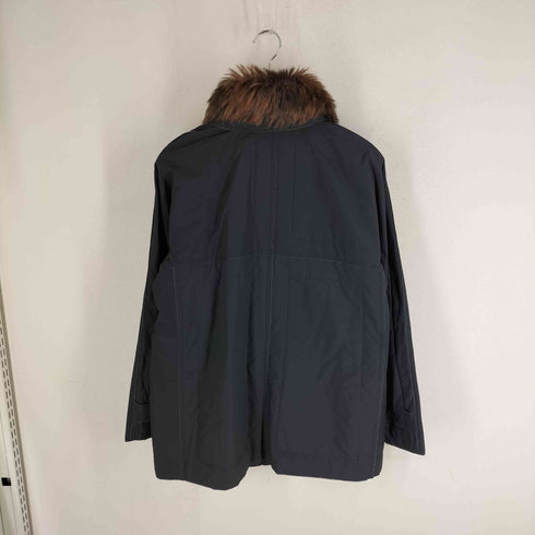 プリーツプリーズイッセイミヤケ PLEATS PLEASE ISSEY MIYAKE 襟ファー付き 中綿 比翼 ジャケット レディース