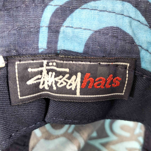 ステューシー Stussy OLD STUSSY HATS ショーンロゴ刺繍 フローラルパターン バケットハット メンズ L-XL