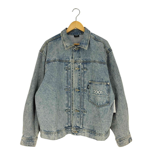ジーユー GU ムービー パッチ 刺繍 デニムジャケット メンズ JPN:XL