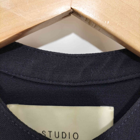 スタジオニコルソン STUDIO NICHOLSON CARINE SHIRT ウール混 バンドカラー シャツジャケット レディース JPN:1