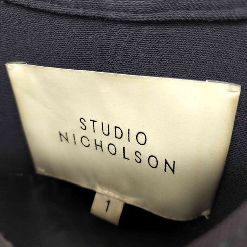 スタジオニコルソン STUDIO NICHOLSON CARINE SHIRT ウール混 バンドカラー シャツジャケット レディース JPN:1