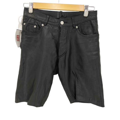 ヘルムートラング HELMUT LANG 本人期 5ポケットレザーショーツ メンズ 28