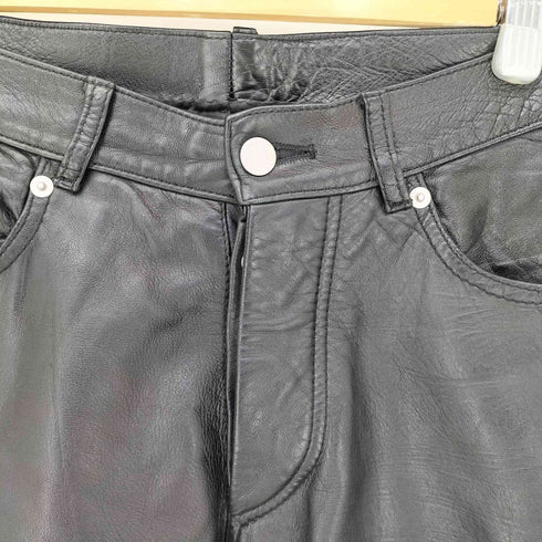 ヘルムートラング HELMUT LANG 本人期 5ポケットレザーショーツ メンズ 28
