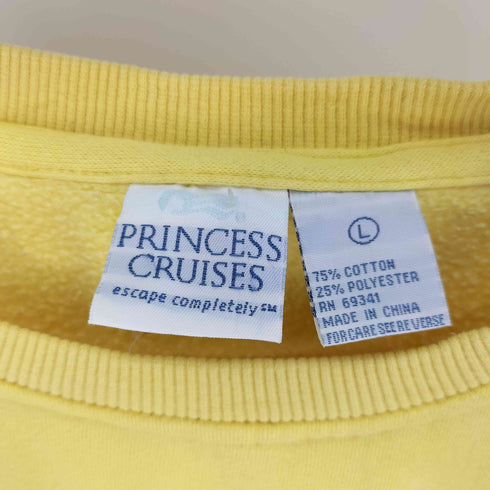 PRINCESS CRUISES CARIBBEAN 刺繍ロゴ 裏起毛 スウェット メンズ import:L