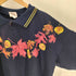 ART UNLIMITED SPORTS WEAR USA製 リーフ プリント ポロ スウェット メンズ import:XL