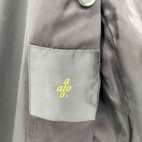 アトウ ato 12AW ウール 2B ノーカラージャケット メンズ JPN:46