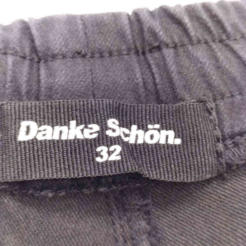 ダンケシェーン Danke Schon PREMIUM SUPER STRETCH TC BLACK ZIP POCKET PANTS メンズ 32