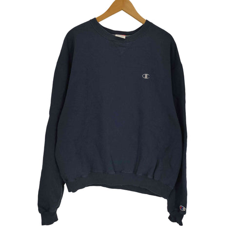 チャンピオン Champion 00S メキシコ製 AUTHENTIC ATHLETIC APPAREL 前V 刺繍目有り 裏起毛 スウェット メンズ import:L