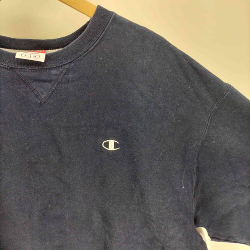 チャンピオン Champion 00S メキシコ製 AUTHENTIC ATHLETIC APPAREL 前V 刺繍目有り 裏起毛 スウェット メンズ import:L
