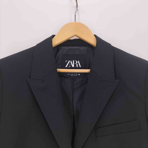 ザラ ZARA クロップド丈 テーラードジャケット レディース JPN:M