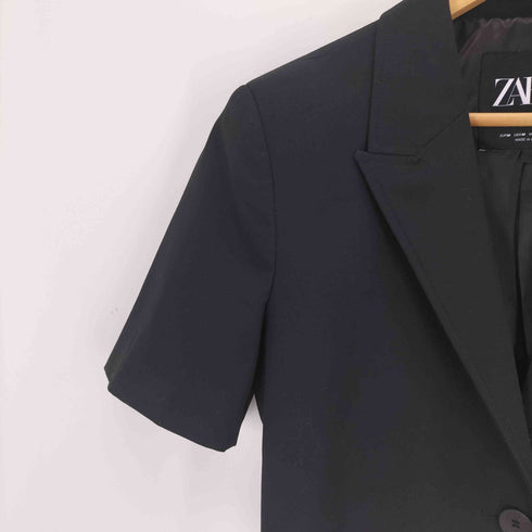 ザラ ZARA クロップド丈 テーラードジャケット レディース JPN:M