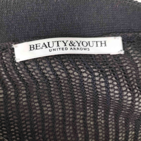 ビューティーアンドユースユナイテッドアローズ BEAUTY & YOUTH UNITED ARROWS メッシュ Vネッククロップド ニットカーディガン レディース FREE