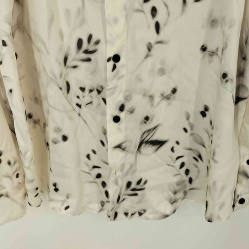 ザラ ZARA リーフプリントシャツ 総柄シャツ メンズ JPN:L
