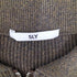 スライ SLY FRONT ZIP CUT RIB トップス レディース FREE