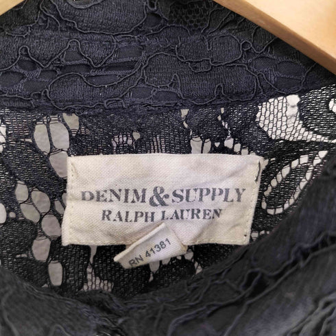 デニムアンドサプライラルフローレン DENIM&SUPPLY RALPH RAUREN レース 比翼 ワンピース レディース JPN:XS