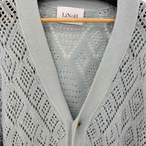 リノー LiNoH 22SS CROCHETED LACE KNIT CARDIGAN メンズ JPN:1