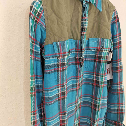 ポロラルフローレン POLO RALPH LAUREN ハーフボタン キルティング切替 チェックシャツ メンズ JPN:4