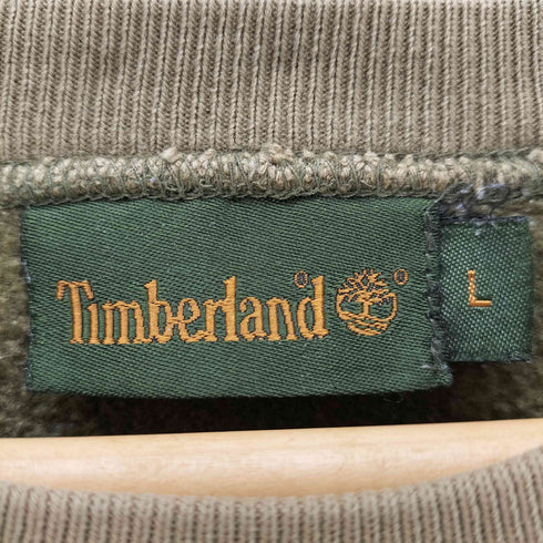 ティンバーランド Timberland ロゴ刺繍 ワンボーダー スウェットカットソー メンズ import:L