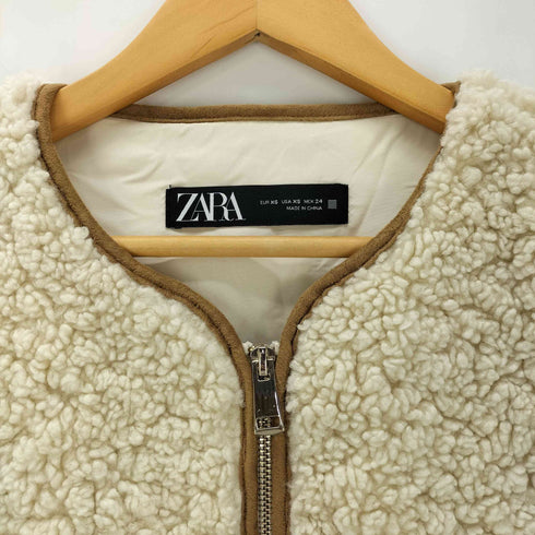 ザラ ZARA エコボアフリースベスト レディース import:XS