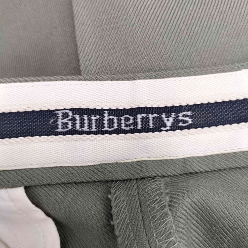 バーバリーズ BURBERRYS ロゴ刺繍 ツータックウールパンツ メンズ L