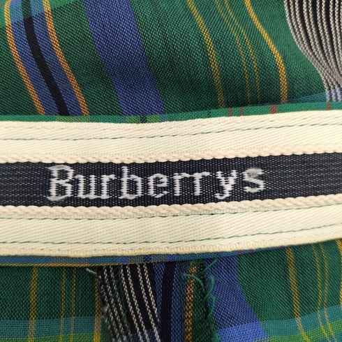 バーバリーズ BURBERRYS タータンチェック ツータックウールパンツ メンズ L