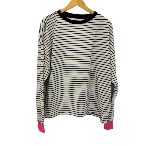 カスタネ Kastane WHIMSIC MINI PILE BORDER LONG SLEEVE TEE レディース FREE