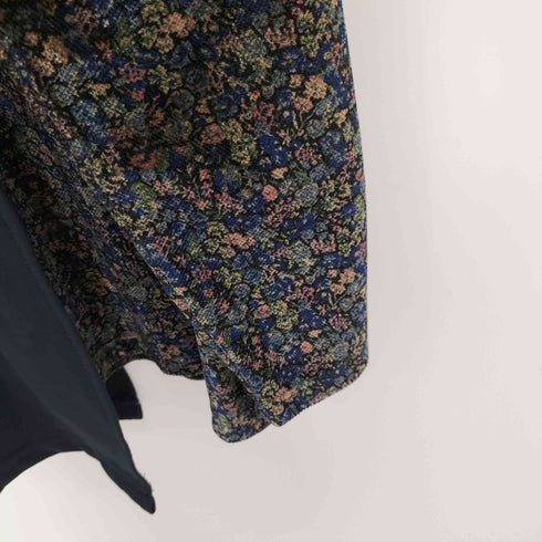 カンビオ CAMBIO アシンメトリー切り替えカットソー ベロア 総柄 メンズ import:S